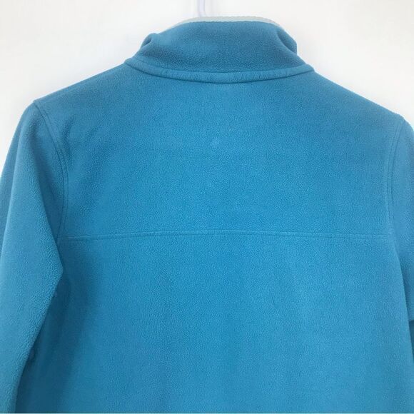 Patagonia Teal Blue Quarter Snap Micro Fleece Performance Layer Pullover - Picture 10 of 14
